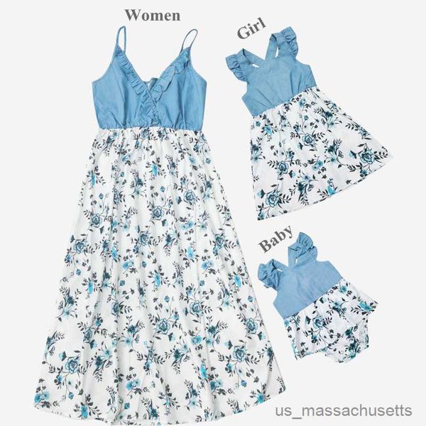 family matching outfits family matching clothes mother and dresses floral baby rompers mommy and me father kids family look outfit vestido r, Blue
family matching outfits family matching clothes mother and dresses floral baby rompers mommy and me father kids family look outfit vestido r, Blue
