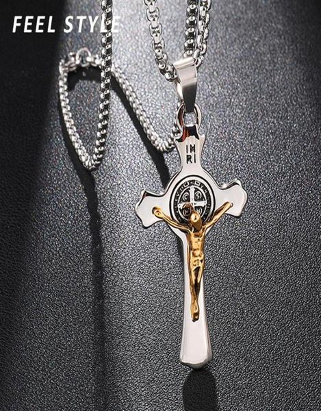 pendant necklaces inri jesus cross pendants stainless steel exorcism st benedict crucifix necklace for men jewelry23405672827, Silver
pendant necklaces inri jesus cross pendants stainless steel exorcism st benedict crucifix necklace for men jewelry23405672827, Silver