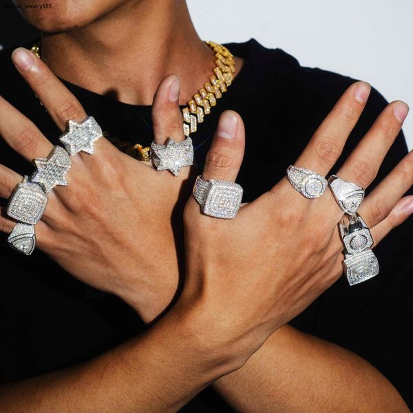 pendant necklaces factory custom luxury hiphop jewelry 925 silver vvs moissanite diamond hip hop star ring iced out letter ring men
pendant necklaces factory custom luxury hiphop jewelry 925 silver vvs moissanite diamond hip hop star ring iced out letter ring men