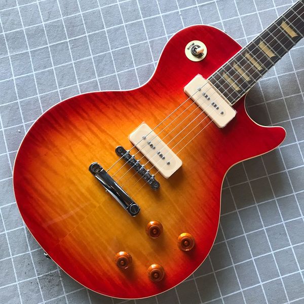 electric guitar, mahogany body and neck, perturbation connection, , p90 pickup, ing
electric guitar, mahogany body and neck, perturbation connection, , p90 pickup, ing