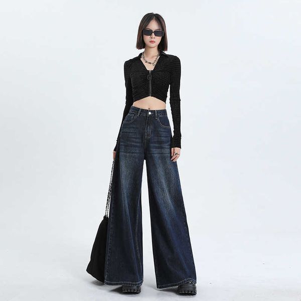 purple brand autumn new dark blue loose straight female jeans slim and luxury, versatile for women, wide leg swinging women harem pants ess
purple brand autumn new dark blue loose straight female jeans slim and luxury, versatile for women, wide leg swinging women harem pants ess