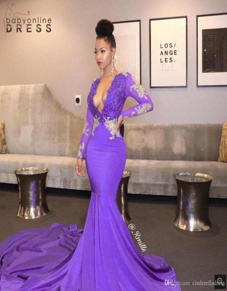 gorgeous purple plunging v neck prom dresses mermaid sheer long sleeve appliqued long train party occasion gowns evening dres3979270, Black
gorgeous purple plunging v neck prom dresses mermaid sheer long sleeve appliqued long train party occasion gowns evening dres3979270, Black