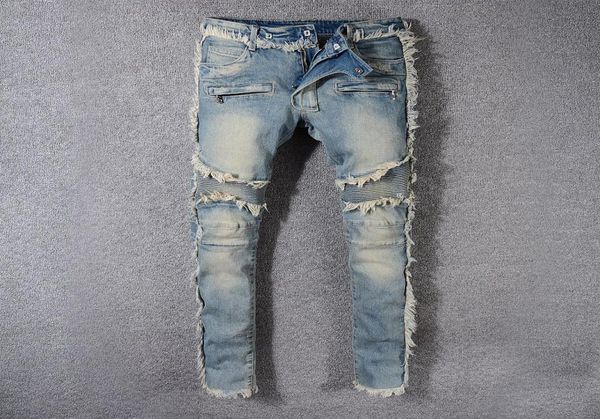 2021 mens jeans distressed motorcycle biker designer pants skinny slim ripped hole letter brand hip hop denim pants6442220, Blue
2021 mens jeans distressed motorcycle biker designer pants skinny slim ripped hole letter brand hip hop denim pants6442220, Blue