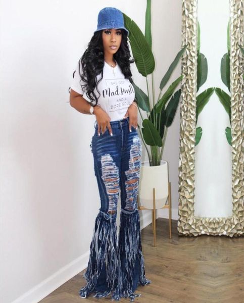 women tassel ripped jeans flare pants button hollow out fringed bell bottom denim trousers women039s3908920, Blue 
women tassel ripped jeans flare pants button hollow out fringed bell bottom denim trousers women039s3908920, Blue