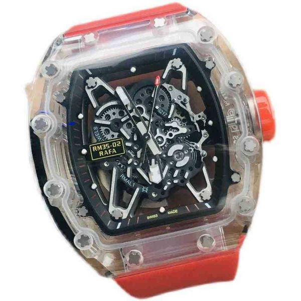 watches wristwatch luxury richa milles designer 2022 transparent men's hollow out fully automatic mechanical watch luminous tape fashio
watches wristwatch luxury richa milles designer 2022 transparent men's hollow out fully automatic mechanical watch luminous tape fashio