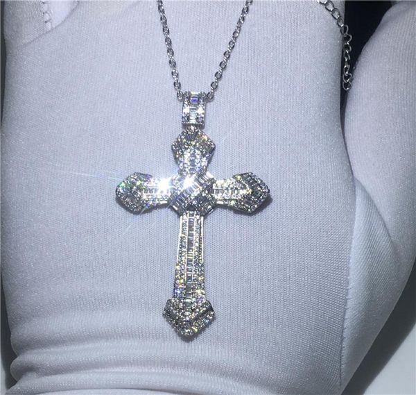 vecalon big cross pendant 925 sterling silver 5a zircon wedding engagement pendants with necklace for women men jewelry8711755
vecalon big cross pendant 925 sterling silver 5a zircon wedding engagement pendants with necklace for women men jewelry8711755