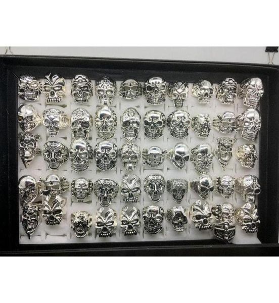 whole 50pcslot gothic big skull ring bohemian punk vintage antique silver mix style mens fashion jewelry skeleton ring size n2431515
whole 50pcslot gothic big skull ring bohemian punk vintage antique silver mix style mens fashion jewelry skeleton ring size n2431515