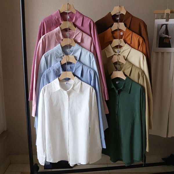 thick sanding colors blouses autumn and winter items korean womens basic shirt loose top, White
thick sanding colors blouses autumn and winter items korean womens basic shirt loose top, White