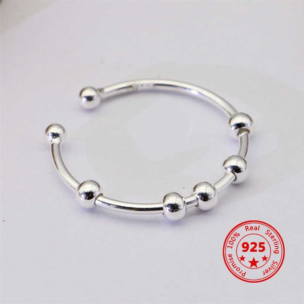 2022 new 925 sterling silver fidget beads adjustabl ring for women men rotate y anti stress anxiety rings fashion jewelry
2022 new 925 sterling silver fidget beads adjustabl ring for women men rotate y anti stress anxiety rings fashion jewelry