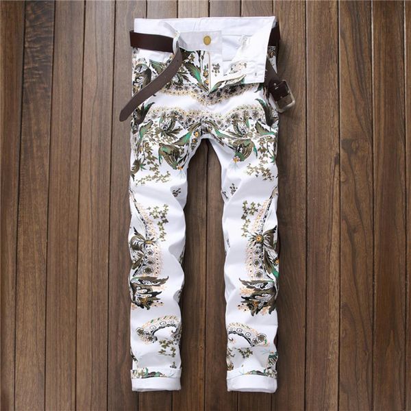 white print men's skinny jeans summer slim-fit stretch cowboy pants pantalones para hombre vaqueros287j, Blue
white print men's skinny jeans summer slim-fit stretch cowboy pants pantalones para hombre vaqueros287j, Blue