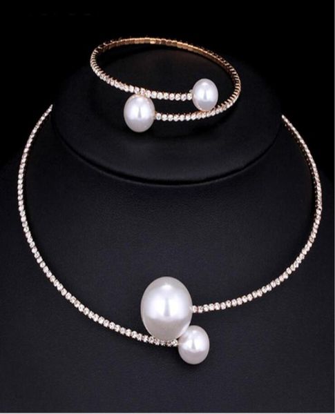european and american diamond pearl necklace bracelet suit short clavicle necklace jewelry for women gift 1110449, Silver
european and american diamond pearl necklace bracelet suit short clavicle necklace jewelry for women gift 1110449, Silver