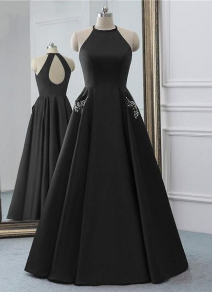 simple black prom dresses evening gowns halter with pockets keyhole back satin crystal ruched pageant formal party dress9882460
simple black prom dresses evening gowns halter with pockets keyhole back satin crystal ruched pageant formal party dress9882460