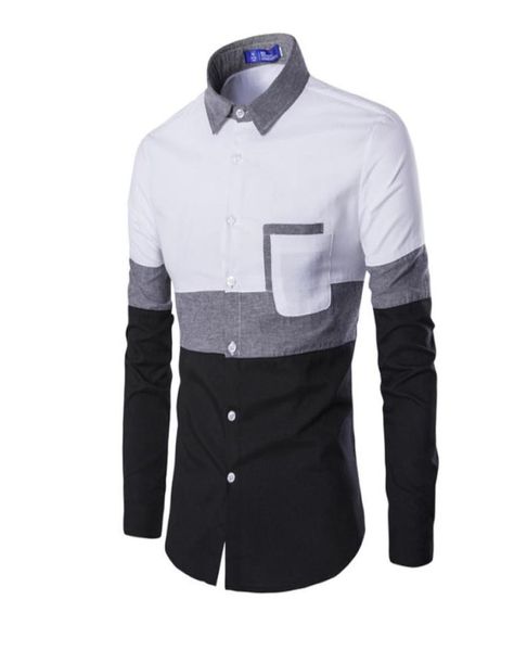 new 2019 ox men long sleeve shirt spring autumn patchwork pocket men's casual shirt cotton slim fit white men clothing -2xl1020724, White;black
new 2019 ox men long sleeve shirt spring autumn patchwork pocket men's casual shirt cotton slim fit white men clothing -2xl1020724, White;black