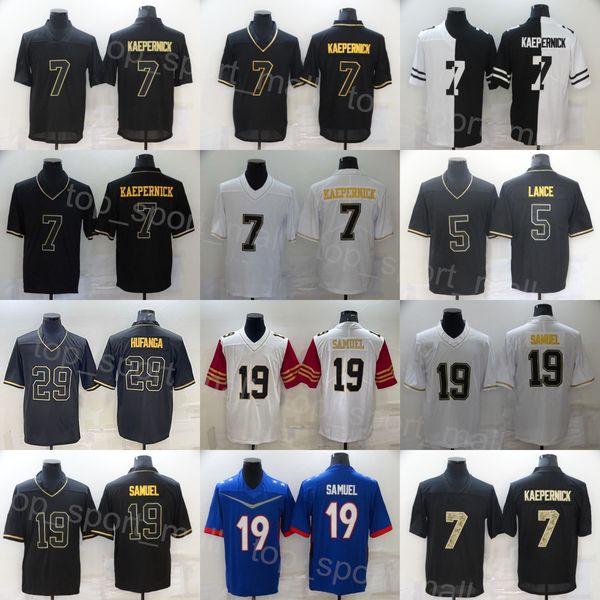 man football 5 trey lance jersey 7 colin kaepernick 19 deebo samuel 29 talanoa hufanga olive salute to service camo vapor color rush all sti, Black;red
man football 5 trey lance jersey 7 colin kaepernick 19 deebo samuel 29 talanoa hufanga olive salute to service camo vapor color rush all sti, Black;red