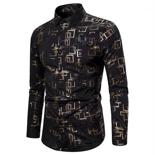 mens black bronzing button down dress shirts wedding prom camisa masculina 2020 brand long sleeve nightclub party shirt for men1184o, White;black
mens black bronzing button down dress shirts wedding prom camisa masculina 2020 brand long sleeve nightclub party shirt for men1184o, White;black