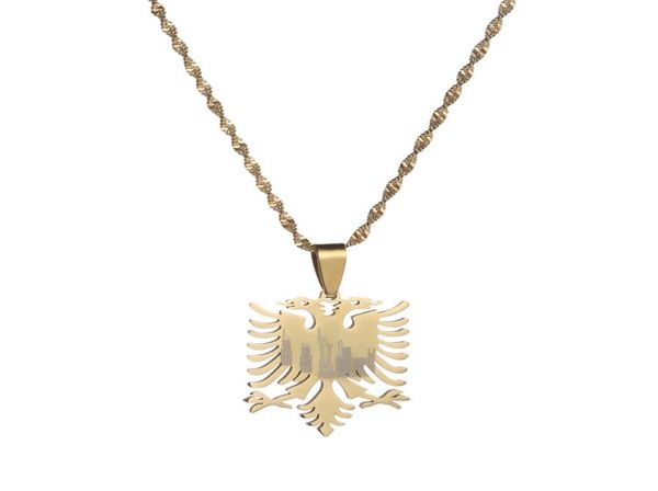 albania eagle pendant necklaces gold color stainless steel jewelry ethnic gifts for women men7507209, Silver
albania eagle pendant necklaces gold color stainless steel jewelry ethnic gifts for women men7507209, Silver