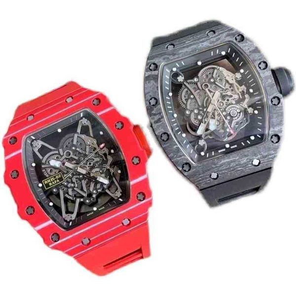 watches wristwatch luxury richa milles designer red red devil men's fully automatic mechanical watch carbon fiber hollow out tape lumin
watches wristwatch luxury richa milles designer red red devil men's fully automatic mechanical watch carbon fiber hollow out tape lumin