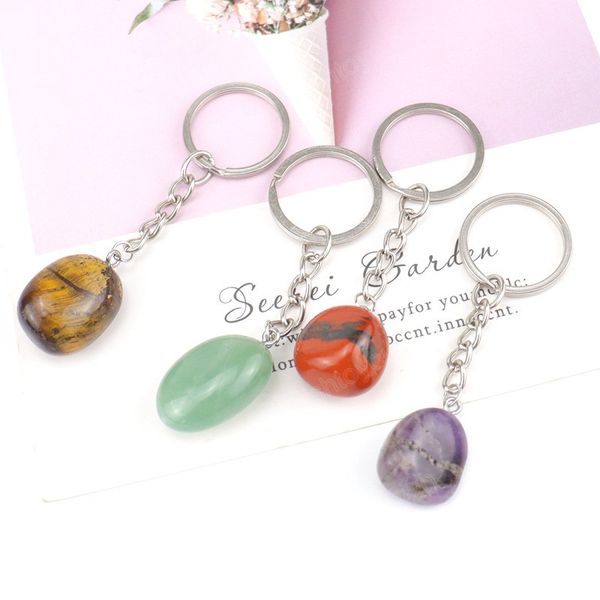 fashion irregular natural stone keychain new jewelry accessories simple crystal agate pendant bag buckle for women party gift, Silver
fashion irregular natural stone keychain new jewelry accessories simple crystal agate pendant bag buckle for women party gift, Silver