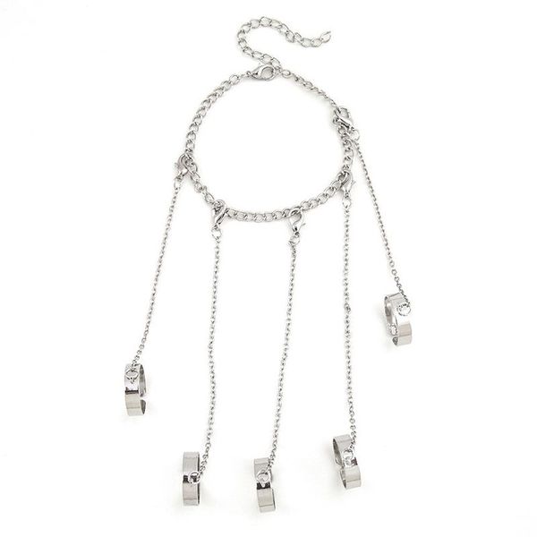 punk geometric silver color chain wrist bracelet for men ring charm set couple fashion jewelry gifts, Golden;silver
punk geometric silver color chain wrist bracelet for men ring charm set couple fashion jewelry gifts, Golden;silver