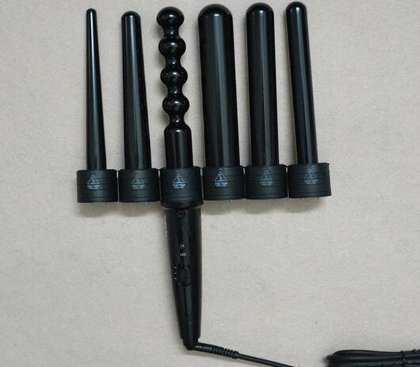 6 in 1 hair curler set curling wand spiral electric curling iron machine conical gourd shaped interchangeable barrel 9mm32mm4616736
6 in 1 hair curler set curling wand spiral electric curling iron machine conical gourd shaped interchangeable barrel 9mm32mm4616736