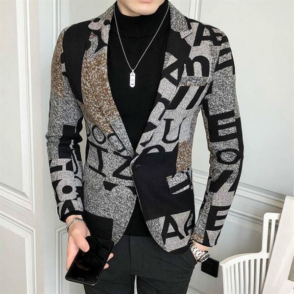 letter print wool woolen blazer men winter men blazer casual suit jacket slim fit party club wedding social blazer homme 220310312m, White;black
letter print wool woolen blazer men winter men blazer casual suit jacket slim fit party club wedding social blazer homme 220310312m, White;black