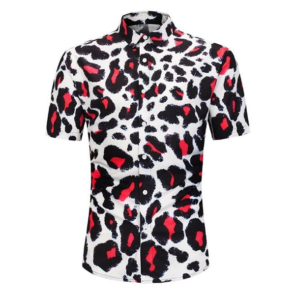 red leopard print shirts for men summer fashion short sleeve tees single breasted breathable slim fit shirt -2xl258s, White;black
red leopard print shirts for men summer fashion short sleeve tees single breasted breathable slim fit shirt -2xl258s, White;black
