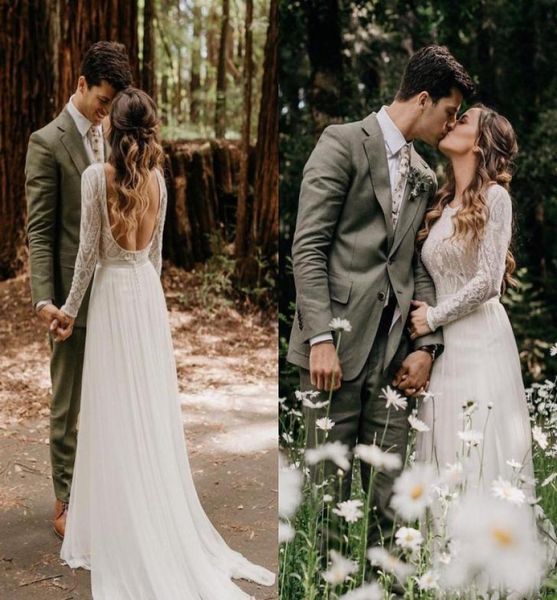 2020 a line beach wedding dresses long sleeves appliques lace chiffon country wedding dress backless sweep train boho bridal gowns2112497, White
2020 a line beach wedding dresses long sleeves appliques lace chiffon country wedding dress backless sweep train boho bridal gowns2112497, White