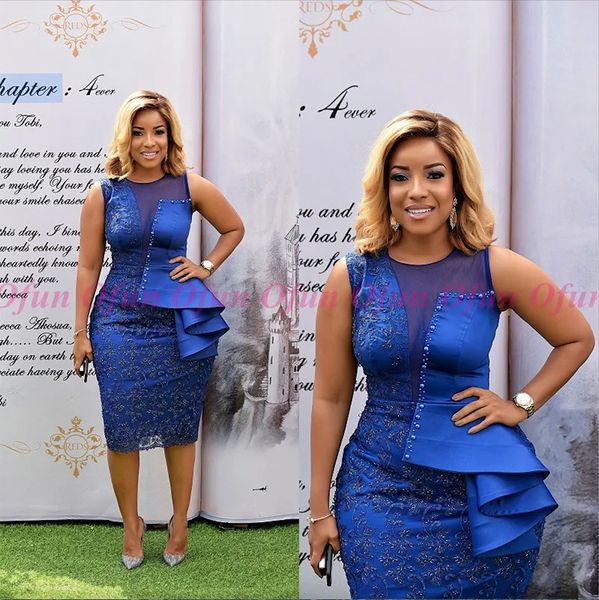 delicate black girls jewel neck sleeveless sheath cocktail dress royal blue lace appliques knee length short prom dresses
delicate black girls jewel neck sleeveless sheath cocktail dress royal blue lace appliques knee length short prom dresses