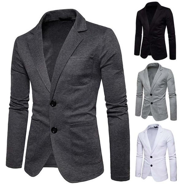 men's suits & blazers business blazer men spring autumn casual cotton slim fit luxury suit jacket male single button masculin191n, White;black
men's suits & blazers business blazer men spring autumn casual cotton slim fit luxury suit jacket male single button masculin191n, White;black