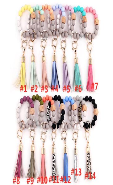 leather tassel wood chains women ring food grade silicone bead bracelet key chain8982721, Blue
leather tassel wood chains women ring food grade silicone bead bracelet key chain8982721, Blue