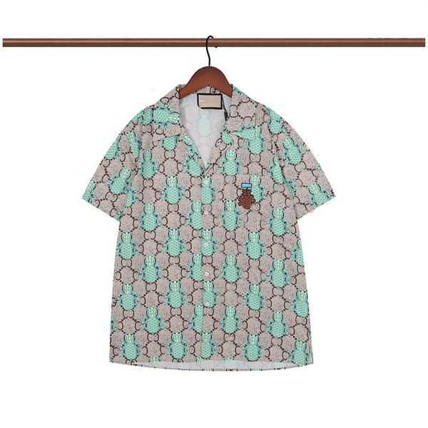 vacation summer luxury designer shirts men's fashion pineapple print silk bowling shirt casual shirts men slim fit short slee292k, White;black
vacation summer luxury designer shirts men's fashion pineapple print silk bowling shirt casual shirts men slim fit short slee292k, White;black