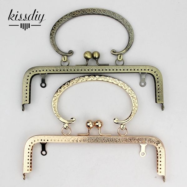 bag parts accessories kissdiy 2 pcslot 20cm big size metal purse frame vintage handle antique bronze golden tone kiss clasp diy 230810, Black
bag parts accessories kissdiy 2 pcslot 20cm big size metal purse frame vintage handle antique bronze golden tone kiss clasp diy 230810, Black