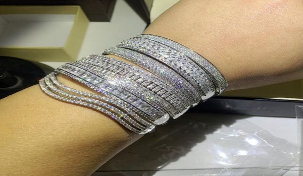 choucong super shinning luxury jewelry 7 style 925 sterling silver full white z cz diamond gemstones wrist women bangle bracel6426415, Black
choucong super shinning luxury jewelry 7 style 925 sterling silver full white z cz diamond gemstones wrist women bangle bracel6426415, Black