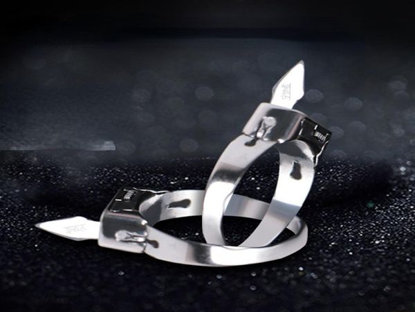 stainless steel ring geometrically simple hidden blade self defense adjustable open ring silver couple titanium steel ring5144074, Golden;silver
stainless steel ring geometrically simple hidden blade self defense adjustable open ring silver couple titanium steel ring5144074, Golden;silver