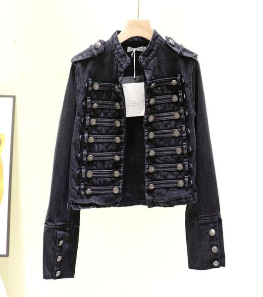 women039s jackets vintage standup collar double breasted female short slim longsleeve denim jacket spring light blue women ca7545076, Black;brown
women039s jackets vintage standup collar double breasted female short slim longsleeve denim jacket spring light blue women ca7545076, Black;brown