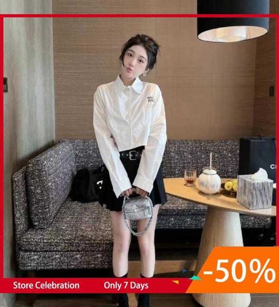 women cropped blouses shirts white long sleeve short blouseins women tees luxury shirts designer casual shirt chest embroidered letters t-sh
women cropped blouses shirts white long sleeve short blouseins women tees luxury shirts designer casual shirt chest embroidered letters t-sh