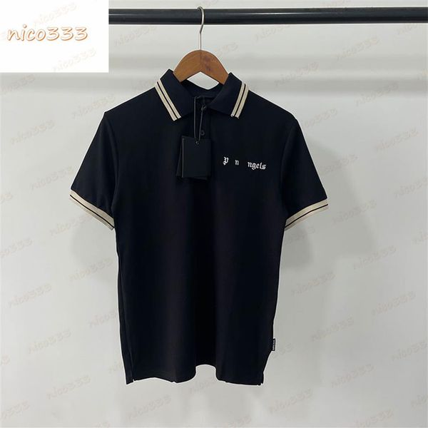 23ss new polos letter print collar stripe pattern simple black white blue red cotton loose mens women with the same short sleeved225i, White;black
23ss new polos letter print collar stripe pattern simple black white blue red cotton loose mens women with the same short sleeved225i, White;black