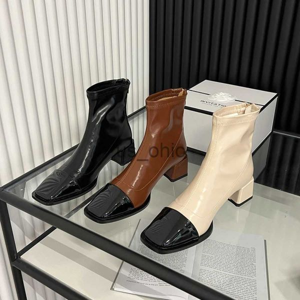 boots mixed color women ankle boots sock booties square mid heels black brown beige back zipper stretch shoes woman size 3539 j230811
boots mixed color women ankle boots sock booties square mid heels black brown beige back zipper stretch shoes woman size 3539 j230811