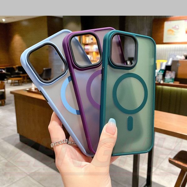 for magsafe magnetic wireless charge shockproof matte phone case for iphone 14 13 12 11 pro max silicone bumper clear hard cover
for magsafe magnetic wireless charge shockproof matte phone case for iphone 14 13 12 11 pro max silicone bumper clear hard cover
