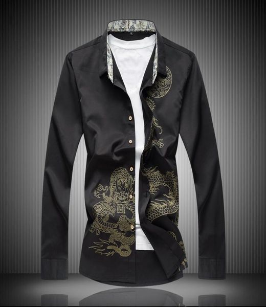 classic style cotton fiber men dress shirt dragon print men039s social shirts office wear easy care regular fit2359023, White;black
classic style cotton fiber men dress shirt dragon print men039s social shirts office wear easy care regular fit2359023, White;black