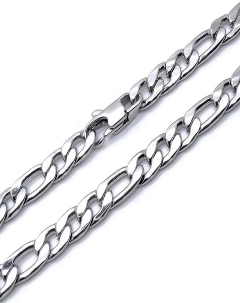 6mm figaro chain men jewelry 100 stainless steel necklace for man 1836 inches waterproof32912933000, Silver
6mm figaro chain men jewelry 100 stainless steel necklace for man 1836 inches waterproof32912933000, Silver