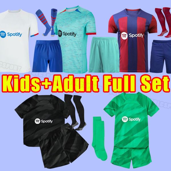 full set pedri soccer jerseys kessie lewandowski adama gavi 23 24 camiseta de futbol ferran ansu fati 2023 2024 barcelonas dest football shi, Black;yellow 
full set pedri soccer jerseys kessie lewandowski adama gavi 23 24 camiseta de futbol ferran ansu fati 2023 2024 barcelonas dest football shi, Black;yellow