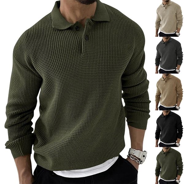 mens sweaters spring basic sweater fashion polo warm solid pullover slim casual 230811, White;black 
mens sweaters spring basic sweater fashion polo warm solid pullover slim casual 230811, White;black