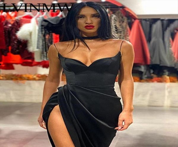black satin spaghetti straps low cut long dress women summer ruched side high split maxi elegant party club9606510, Black;gray
black satin spaghetti straps low cut long dress women summer ruched side high split maxi elegant party club9606510, Black;gray