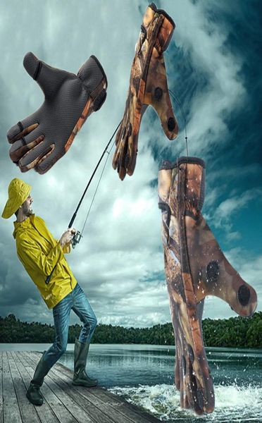 three finger cut camouflage fishing gloves nonslip waterproof for outdoor camping hiking pography shooting riding hunting spor2979146, Black
three finger cut camouflage fishing gloves nonslip waterproof for outdoor camping hiking pography shooting riding hunting spor2979146, Black
