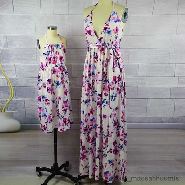 family matching outfits deep mother daughter dresses summer sleeveless high split dress mommy and me family matching clothes family look out, Blue
family matching outfits deep mother daughter dresses summer sleeveless high split dress mommy and me family matching clothes family look out, Blue