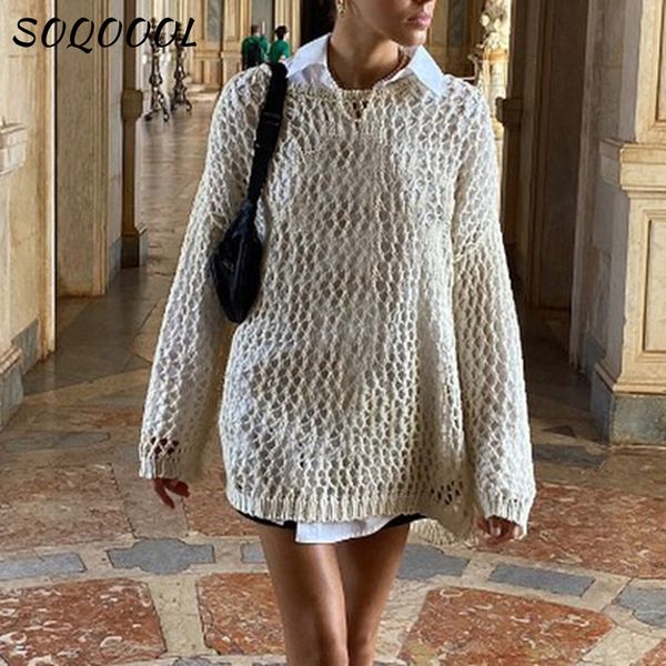 womens sweaters vintage loose hollow out sweater women casual knitwear y2k clothes smock summer shirts oversized grunge knit pullovers 2308, White;black
womens sweaters vintage loose hollow out sweater women casual knitwear y2k clothes smock summer shirts oversized grunge knit pullovers 2308, White;black