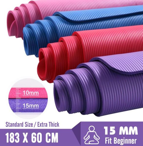 thick 15mm yoga mats 183x60 pilates fitness body building mat nonslip gym exercise dancing pad for beginners men women tapete7502857
thick 15mm yoga mats 183x60 pilates fitness body building mat nonslip gym exercise dancing pad for beginners men women tapete7502857