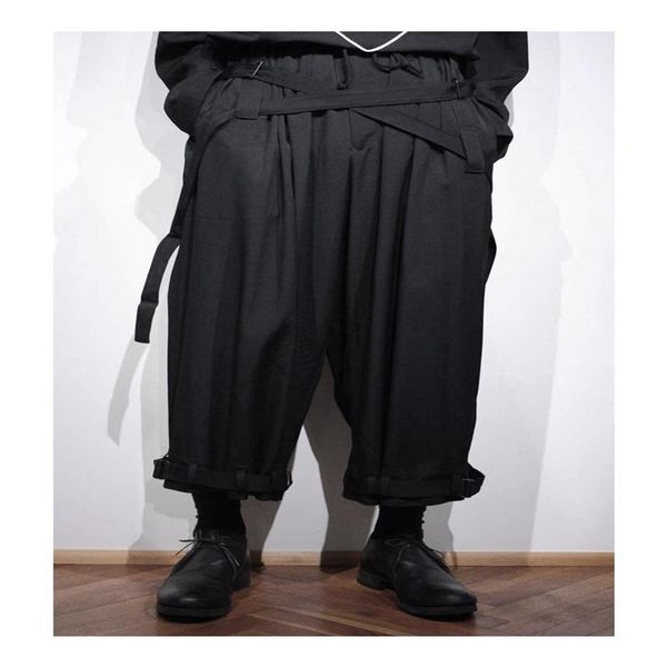 men's pants nine-point trousers with straps adjustable yamamoto wind yohji autumn and winter black ribbon feet303x
men's pants nine-point trousers with straps adjustable yamamoto wind yohji autumn and winter black ribbon feet303x