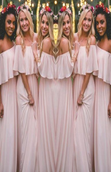 latest blush pink bohemianstyle bridesmaid dresses ruched off shoulder chiffon long prom dresses pretty party dress fo5944498, Blue;red
latest blush pink bohemianstyle bridesmaid dresses ruched off shoulder chiffon long prom dresses pretty party dress fo5944498, Blue;red